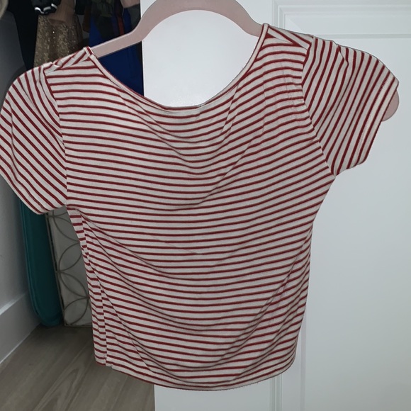 Forever 21 Striped Crop T-shirt - Picture 3 of 4